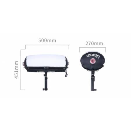 Ulanzi AL60 - nadmuchiwana lampa LED, wymiary
